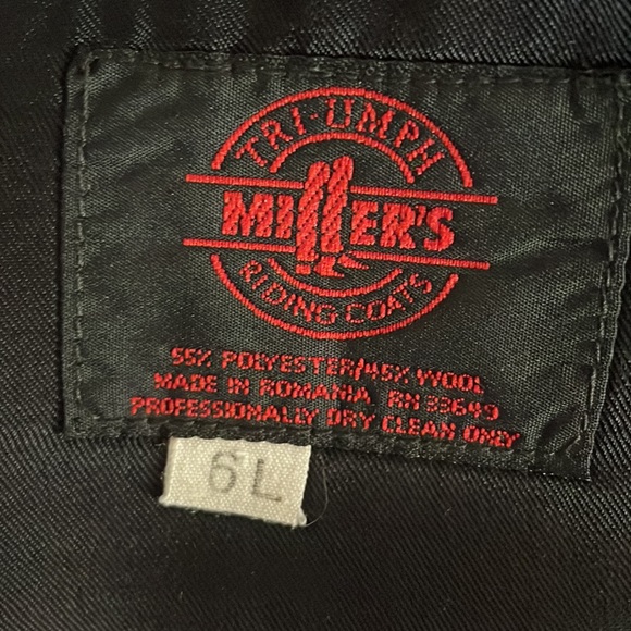 Tri-Umph Miller Co. Vintage Riding Coat Black Blazer Jacket

Size 6 Long. - Picture 2 of 9